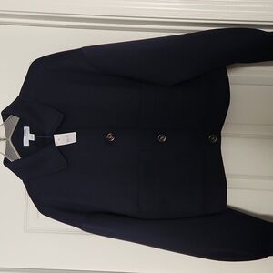 Ann Taylor Midnight Blue Collared Jacket
